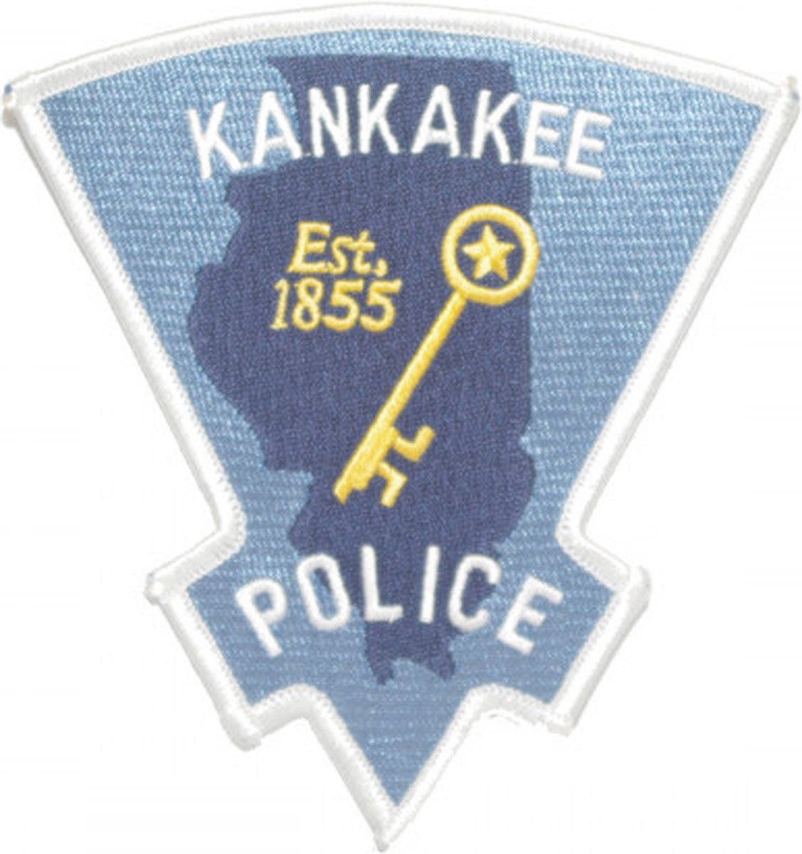 Kankakee Police geborduurde patch embleem | Opnaai